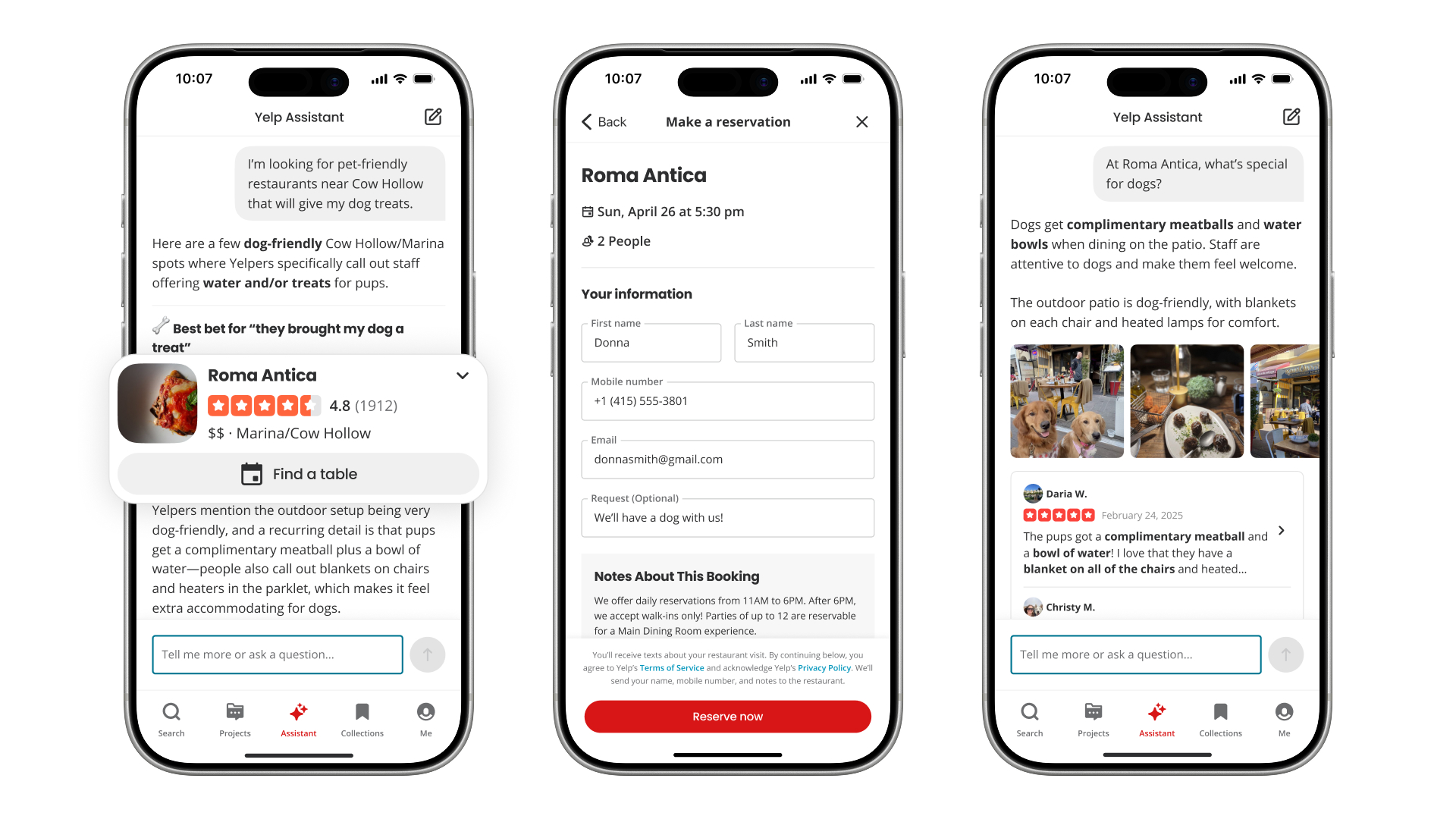 Оновлений AI-асистент Yelp відповідає на запитання та дозволяє забронювати ресторан чи послугу в одній розмові